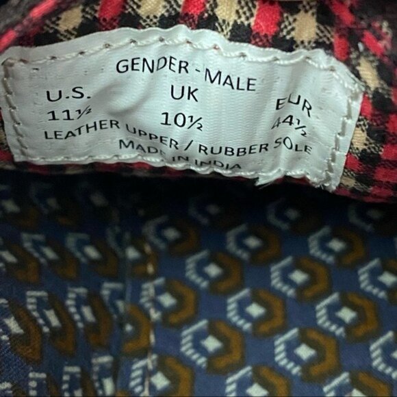 Ben Sherman Suede Wingtip Derby Sz 11.5 Distressed Brown - Picture 7 of 10